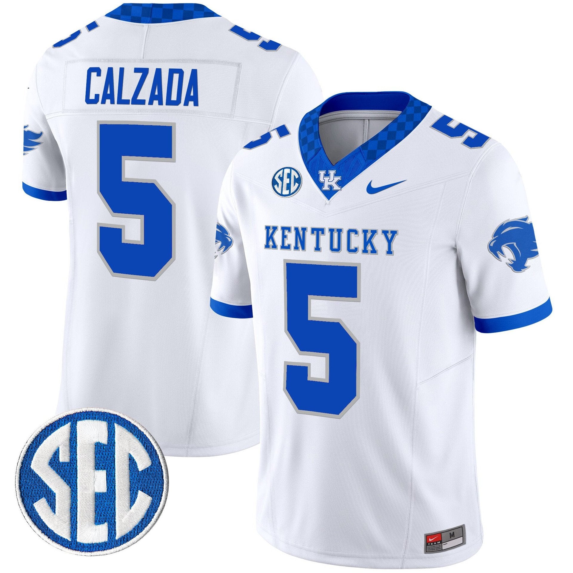 Zach Calzada Jersey #5 Kentucky Wildcats 2025 Limited Stitched - Image 2