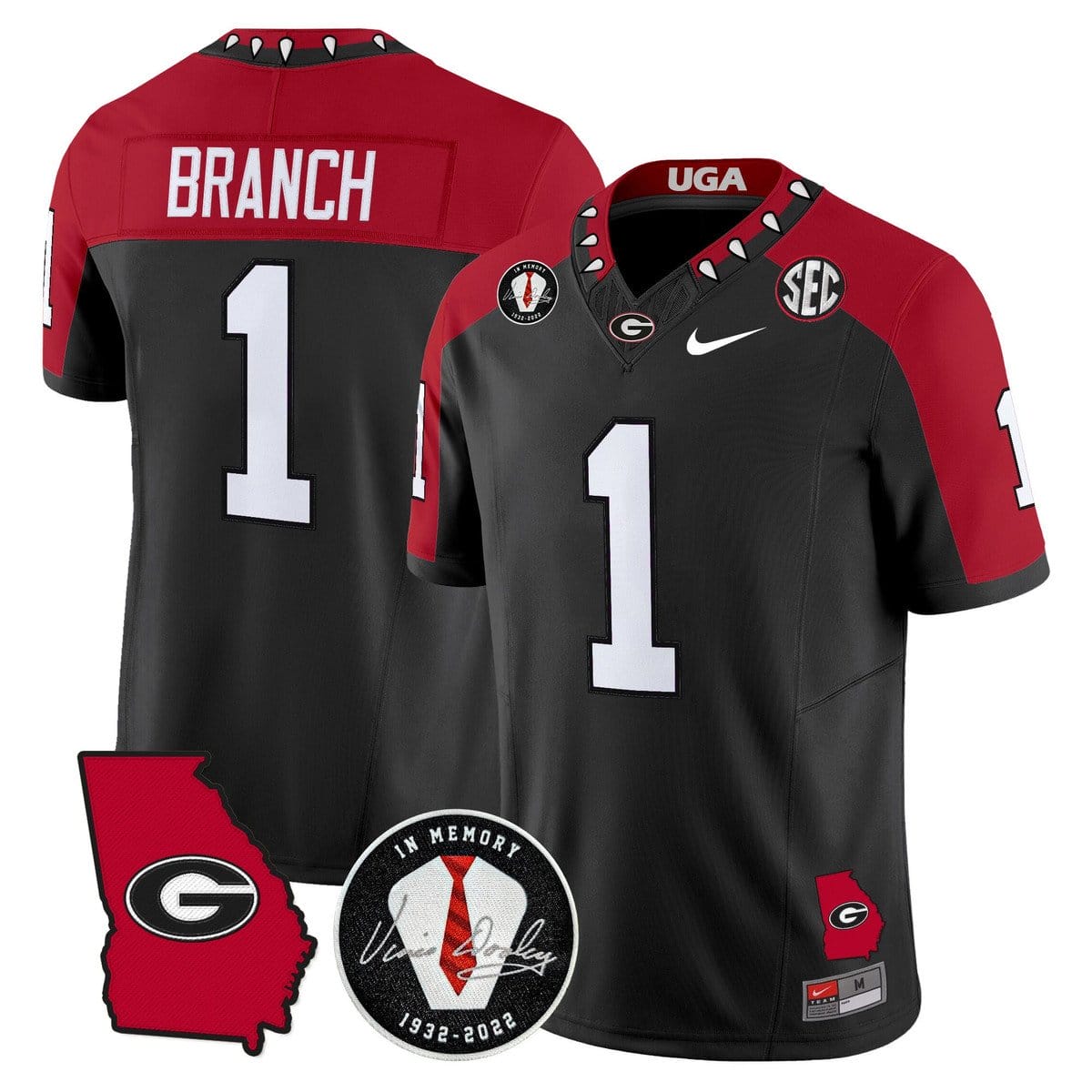 Zachariah Branch Jersey 1 Georgia Bulldogs 2025 Limited Stitched Black Alter 4c728c84 d6da 4294 9470 33d30a026dcc