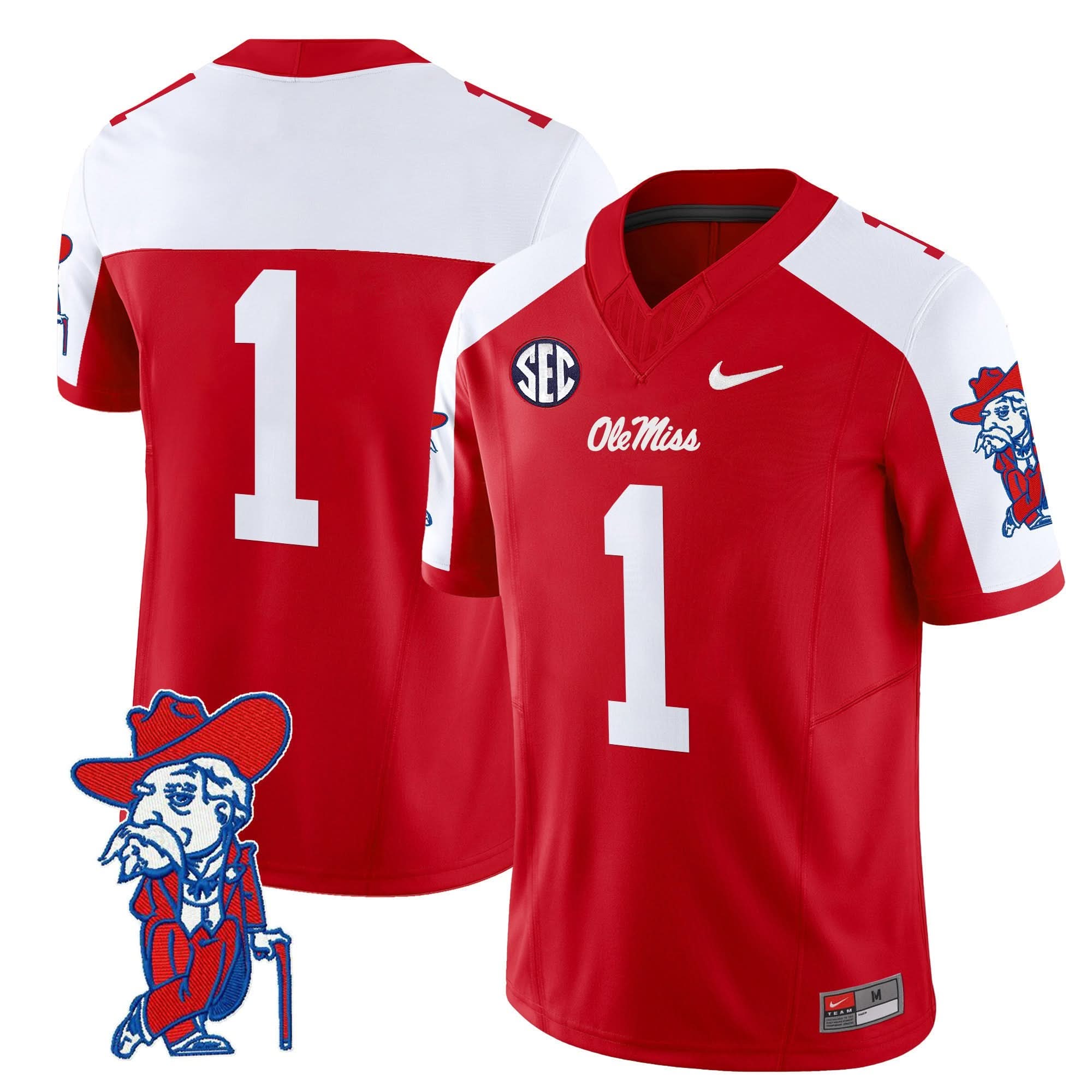 Ole Miss Rebels 2025 Vapor Limited Jersey V2 - All Stitched 41 Ole Miss Rebels 2025 Vapor Limited Jersey V2 - All Stitched - Image 41