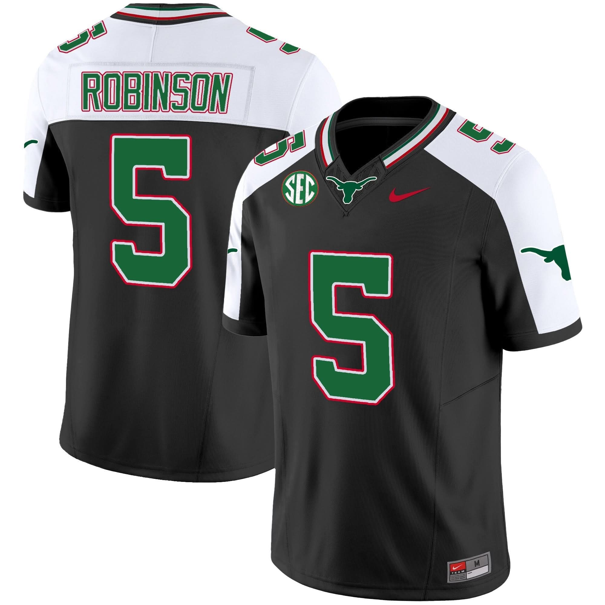 Texas Longhorns Mexico SEC Patch Vapor Jersey - All Stitched 7 Texas Longhorns Mexico SEC Patch Vapor Jersey - All Stitched - Image 7