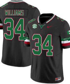 Alternative view of Texas Longhorns Mexico SEC Patch Vapor Jersey - All Stitched