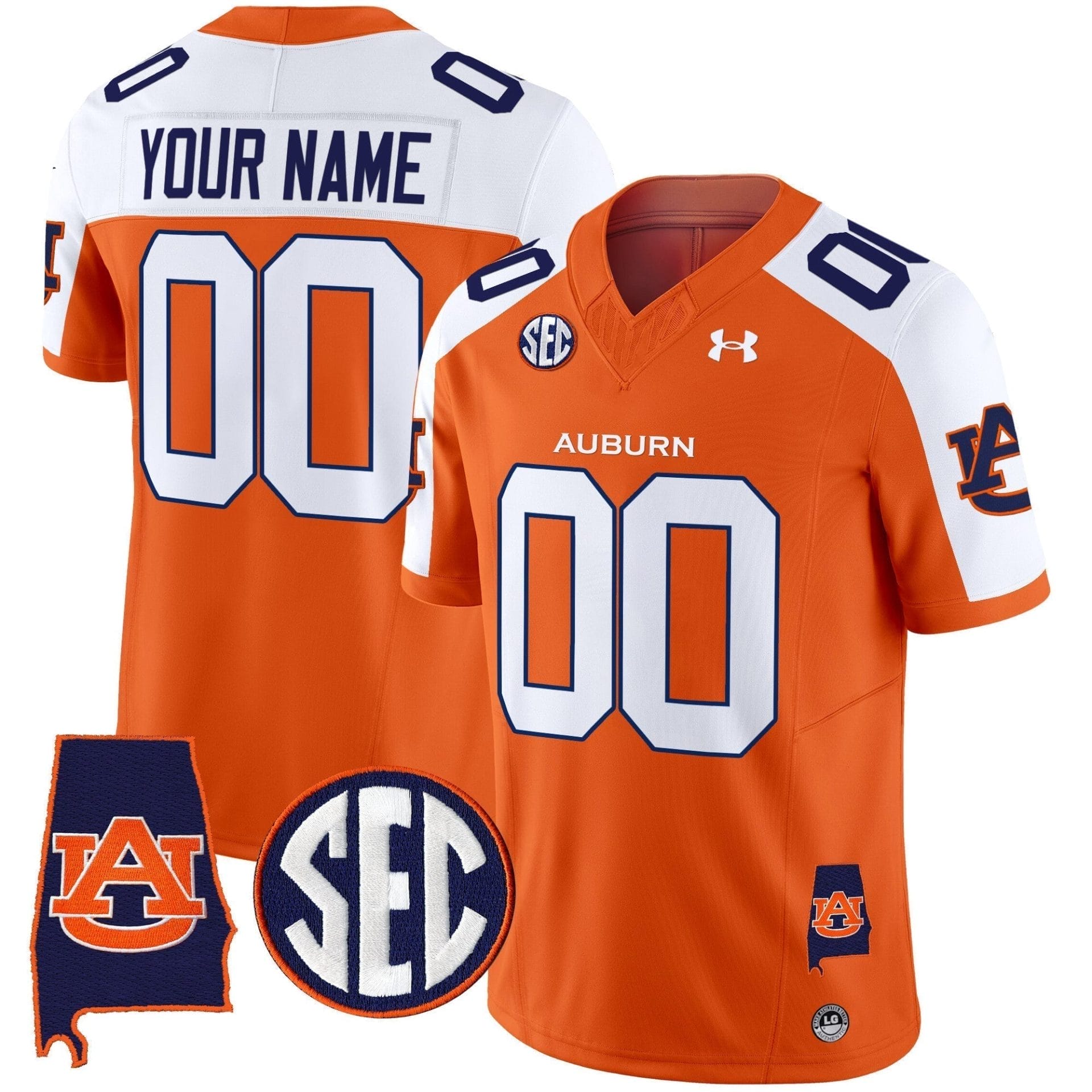 Custom Auburn Tigers Jersey Name, Number 2025 Alabama Patch Vapor Limited All Stitched 2 Custom Auburn Tigers Jersey Name, Number 2025 Alabama Patch Vapor Limited All Stitched - Image 2