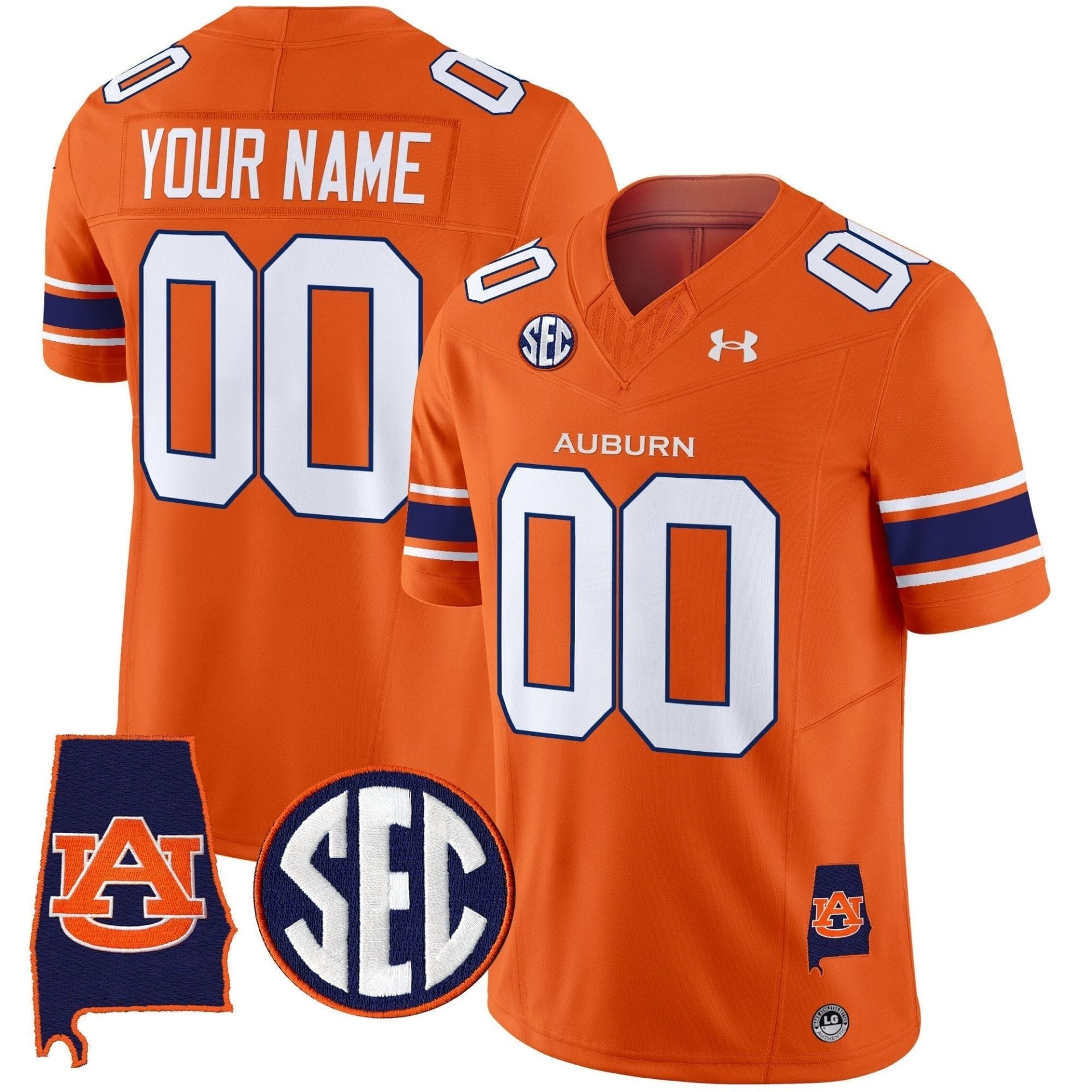 Custom Auburn Tigers Jersey Name, Number 2025 Alabama Patch Vapor Limited All Stitched 4 Custom Auburn Tigers Jersey Name, Number 2025 Alabama Patch Vapor Limited All Stitched - Image 4