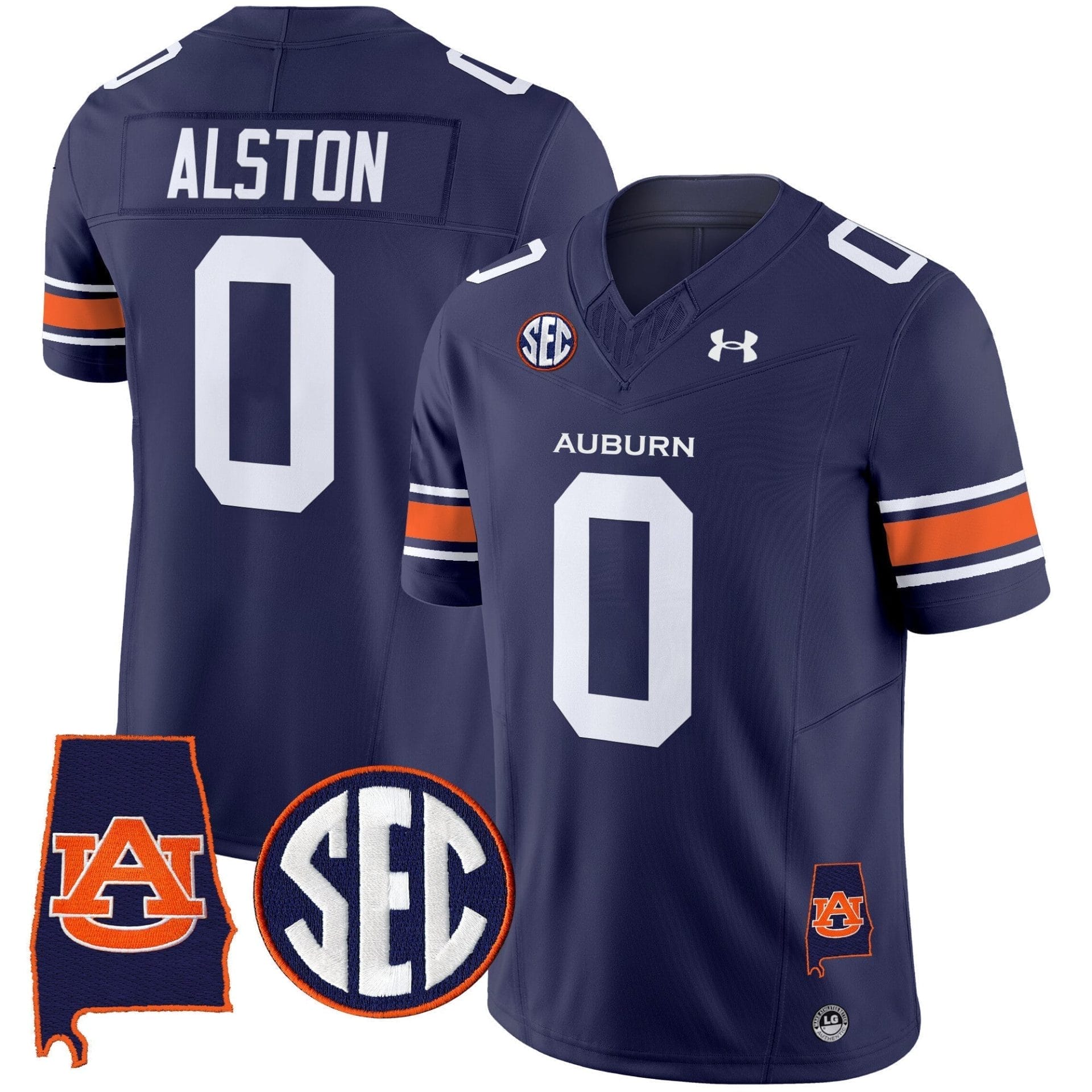 Auburn Tigers 2025 Alabama Patch Vapor Limited Jersey - All Stitched 12 Auburn Tigers 2025 Alabama Patch Vapor Limited Jersey - All Stitched - Image 12