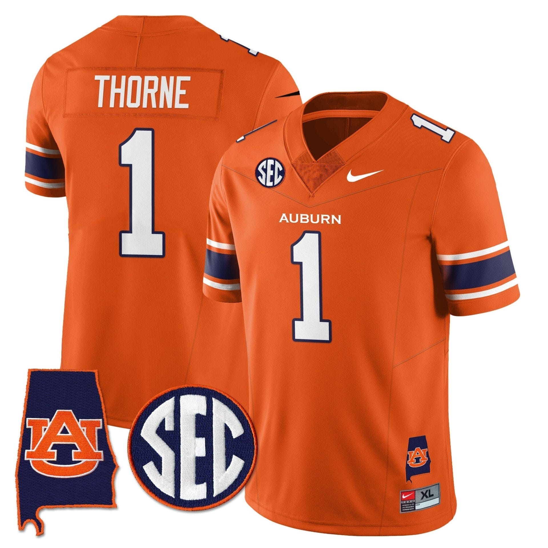 Auburn Tigers Alabama Patch Vapor Limited Jersey - All Stitched 8 Auburn Tigers Alabama Patch Vapor Limited Jersey - All Stitched - Image 8
