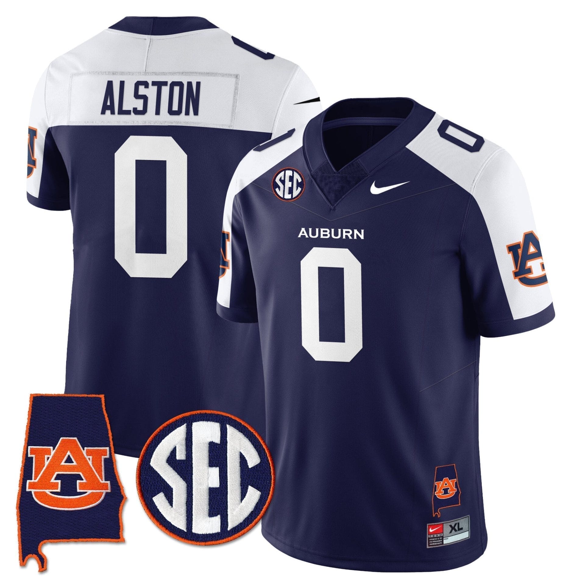 Auburn Tigers Alabama Patch Vapor Limited Jersey - All Stitched 16 Auburn Tigers Alabama Patch Vapor Limited Jersey - All Stitched - Image 16