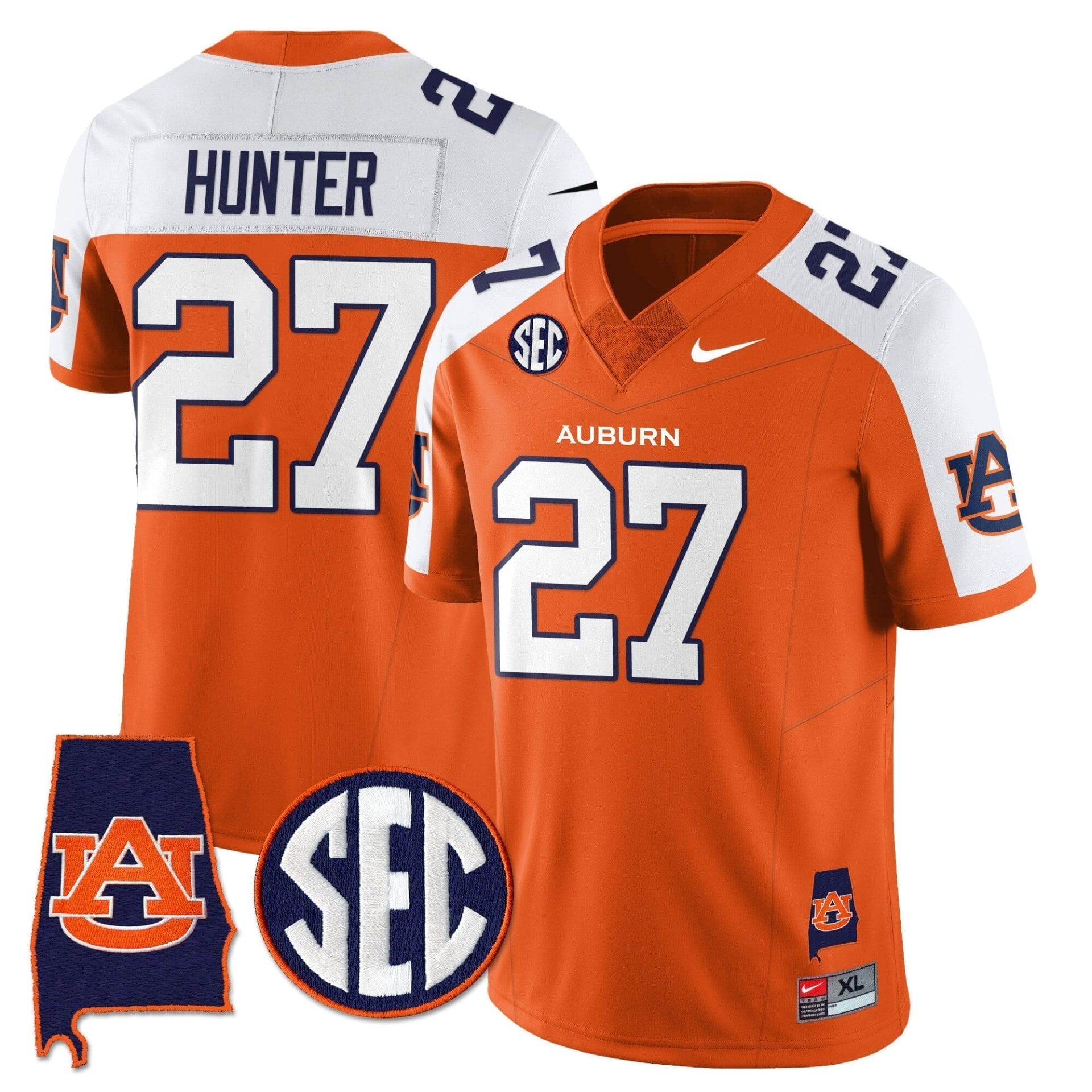 Auburn Tigers Alabama Patch Vapor Limited Jersey - All Stitched 3 Auburn Tigers Alabama Patch Vapor Limited Jersey - All Stitched - Image 3
