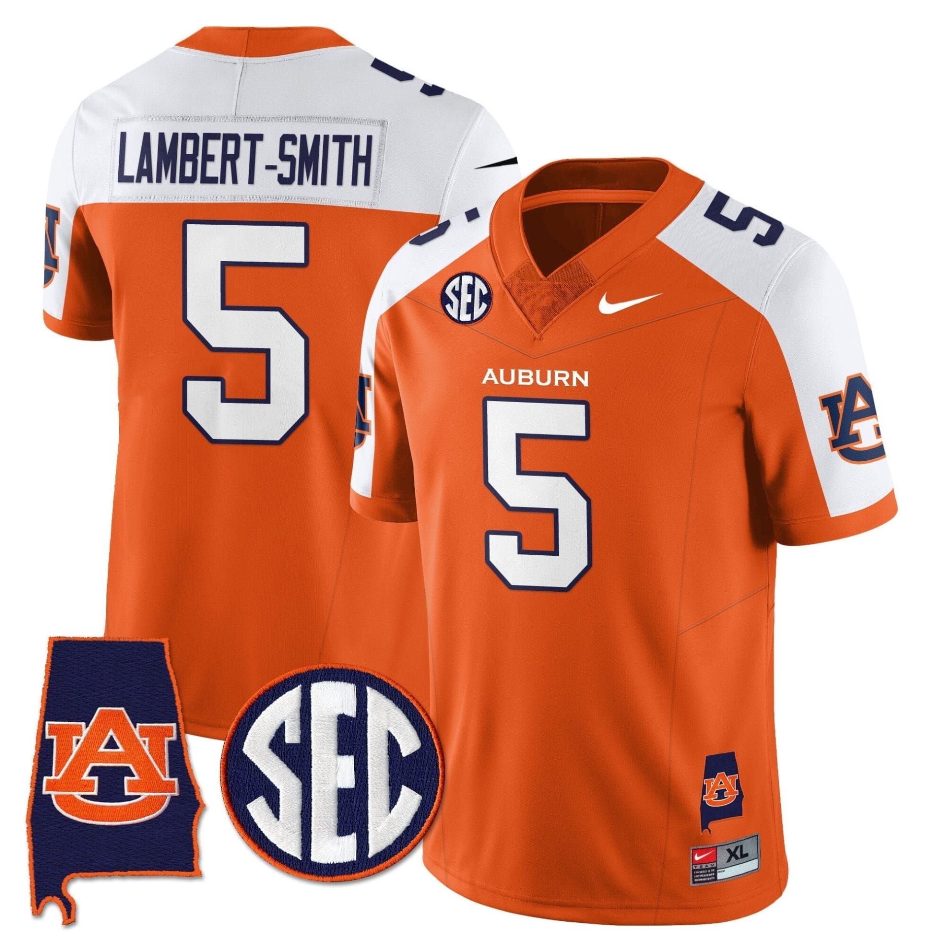 Auburn Tigers Alabama Patch Vapor Limited Jersey - All Stitched 6 Auburn Tigers Alabama Patch Vapor Limited Jersey - All Stitched - Image 6