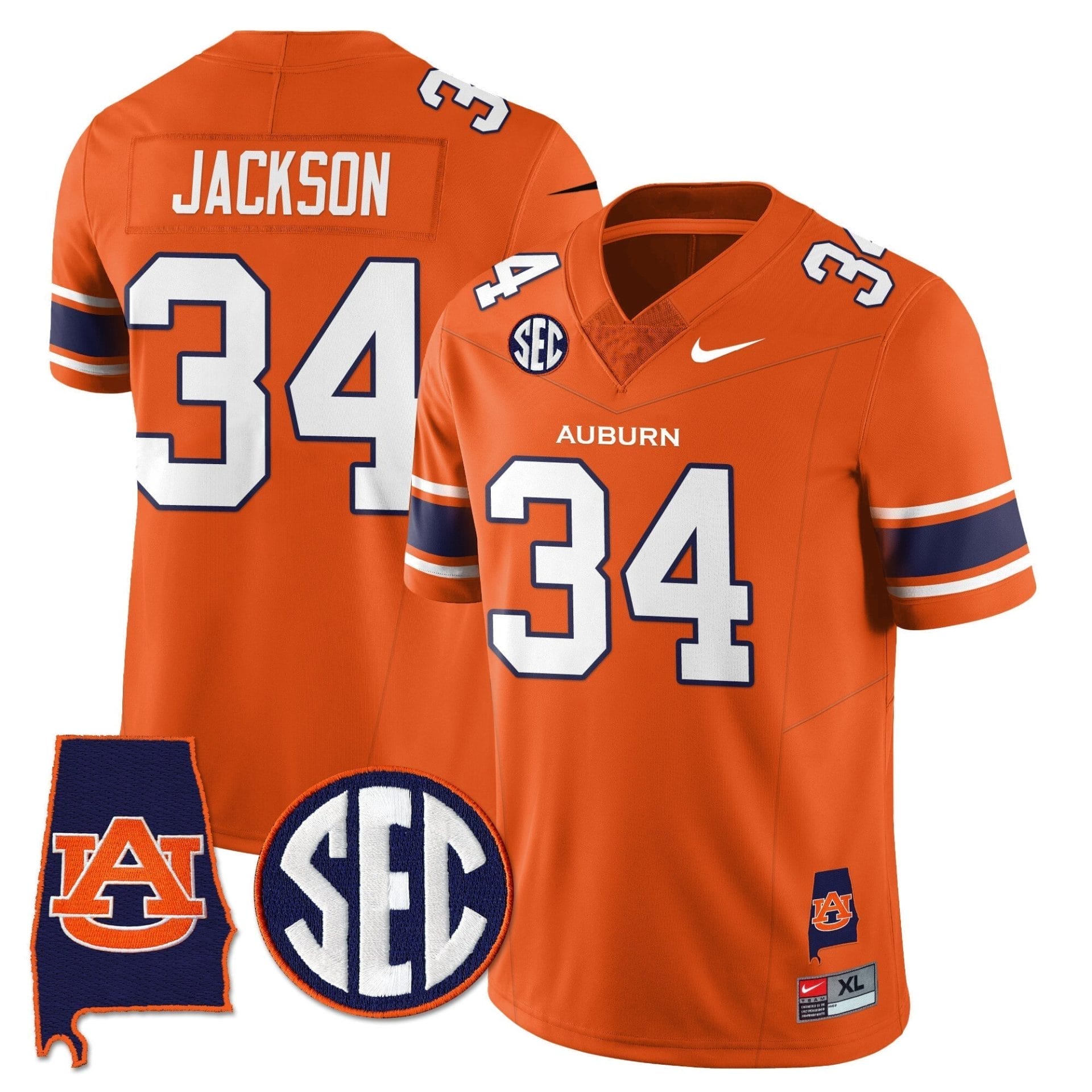 Auburn Tigers Alabama Patch Vapor Limited Jersey - All Stitched 14 Auburn Tigers Alabama Patch Vapor Limited Jersey - All Stitched - Image 14