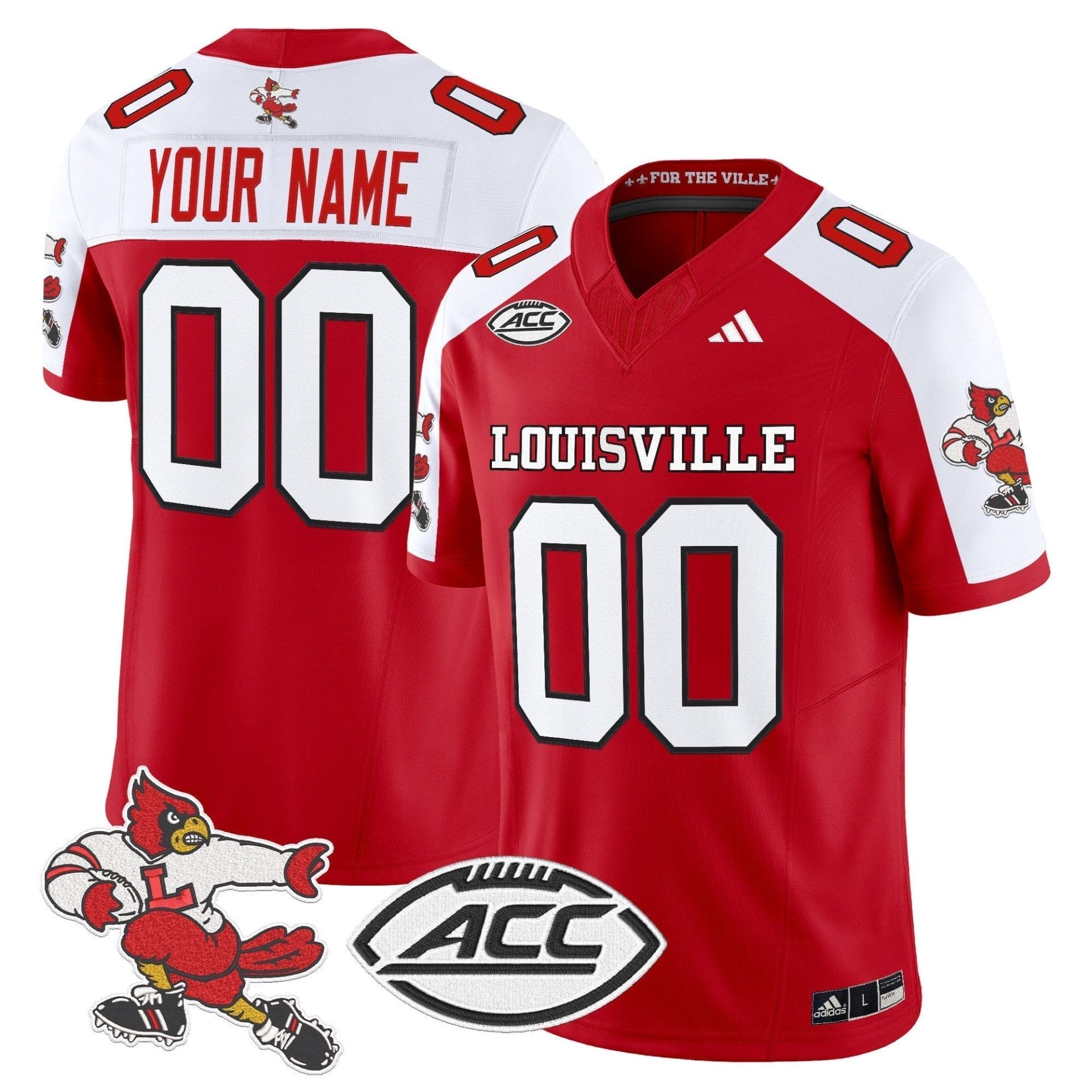 Custom Louisville Cardinals Jersey 1980s Throwback Vaport Limited Stitched All Colors 4 Custom Louisville Cardinals Jersey 1980s Throwback Vaport Limited Stitched All Colors - Image 4