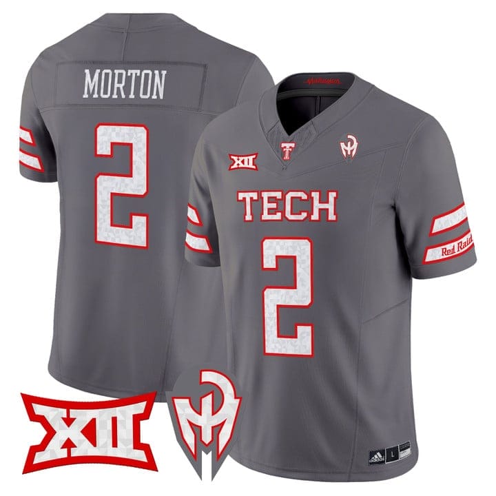 Behren Morton Jersey #2 Texas Tech Red Raiders Too Cold Vapor Stitched 2 Behren Morton Jersey #2 Texas Tech Red Raiders Too Cold Vapor Stitched - Image 2