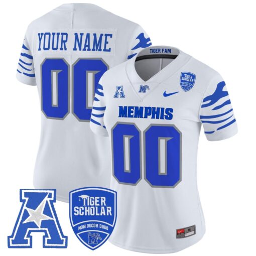 Memphis Tigers 2025 Vapor Limited Custom Jersey - All Stitched - Image 10