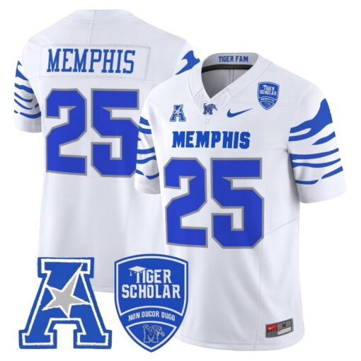 Memphis Tigers 2025 Vapor Limited Jersey - All Stitched - Image 44