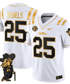 Men's Ole Miss Rebels 2025 Gold Vapor Limited Jersey - All Stitched 56 1759293281c7f1fe3876 1