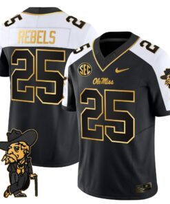 Men's Ole Miss Rebels 2025 Gold Vapor Limited Jersey - All Stitched 42 17592932821c6d272767 1