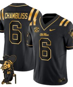 Men's Ole Miss Rebels 2025 Gold Vapor Limited Jersey - All Stitched