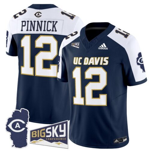 Men's UC Davis Aggies 2025 'Lake Tahoe Patch' Vapor Limited Jersey - All Stitched - Image 18