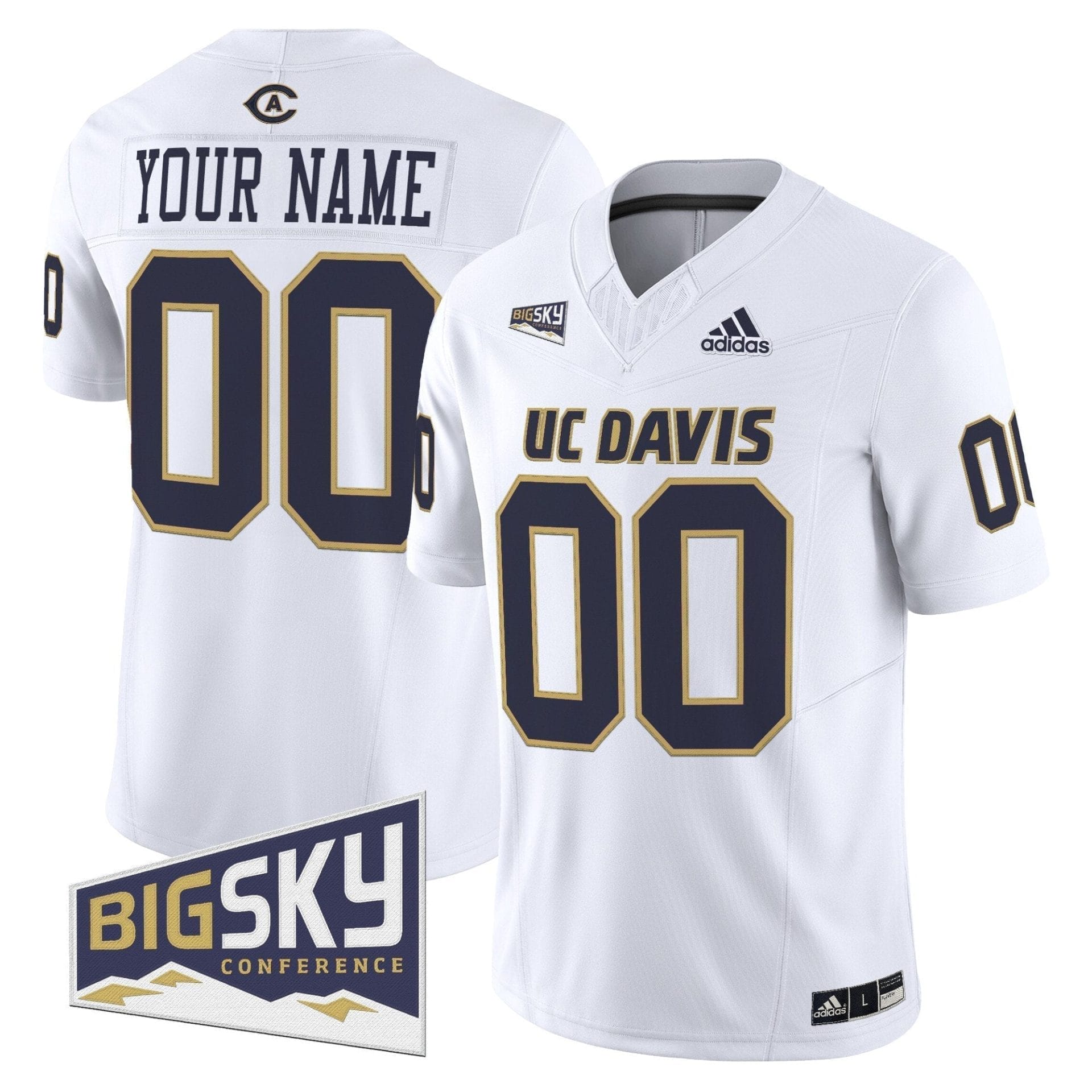 UC Davis Aggies 2025 'Lake Tahoe Patch' Vapor Limited Custom Jersey - All Stitched 2 UC Davis Aggies 2025 'Lake Tahoe Patch' Vapor Limited Custom Jersey - All Stitched - Image 2