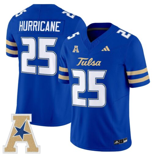 Tulsa Golden Hurricane 2025 Vapor Limited Jersey - All Stitched - Image 8