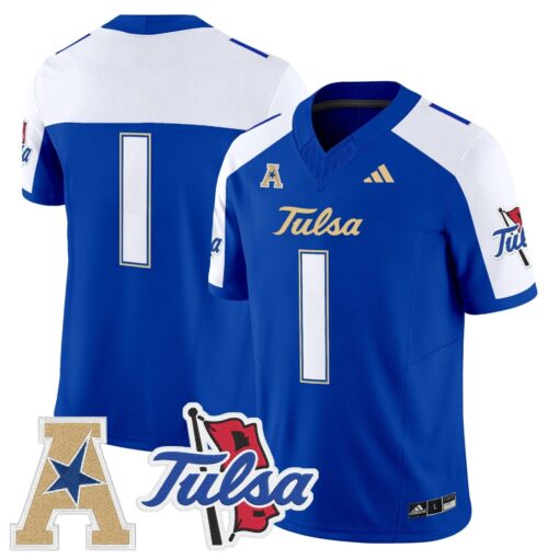 Tulsa Golden Hurricane 2025 Vapor Limited Jersey - All Stitched - Image 27