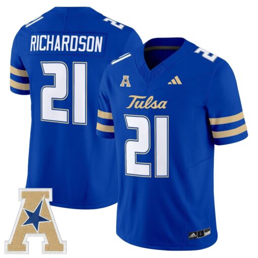 Tulsa Golden Hurricane 2025 Vapor Limited Jersey - All Stitched - Image 3