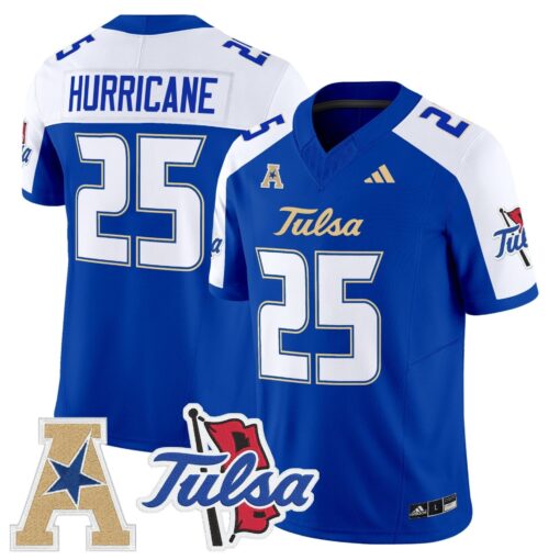 Tulsa Golden Hurricane 2025 Vapor Limited Jersey - All Stitched - Image 26