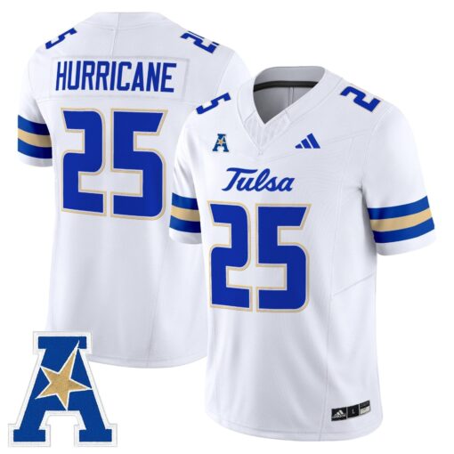 Tulsa Golden Hurricane 2025 Vapor Limited Jersey - All Stitched - Image 17