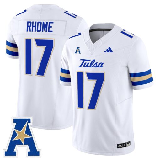 Tulsa Golden Hurricane 2025 Vapor Limited Jersey - All Stitched - Image 16