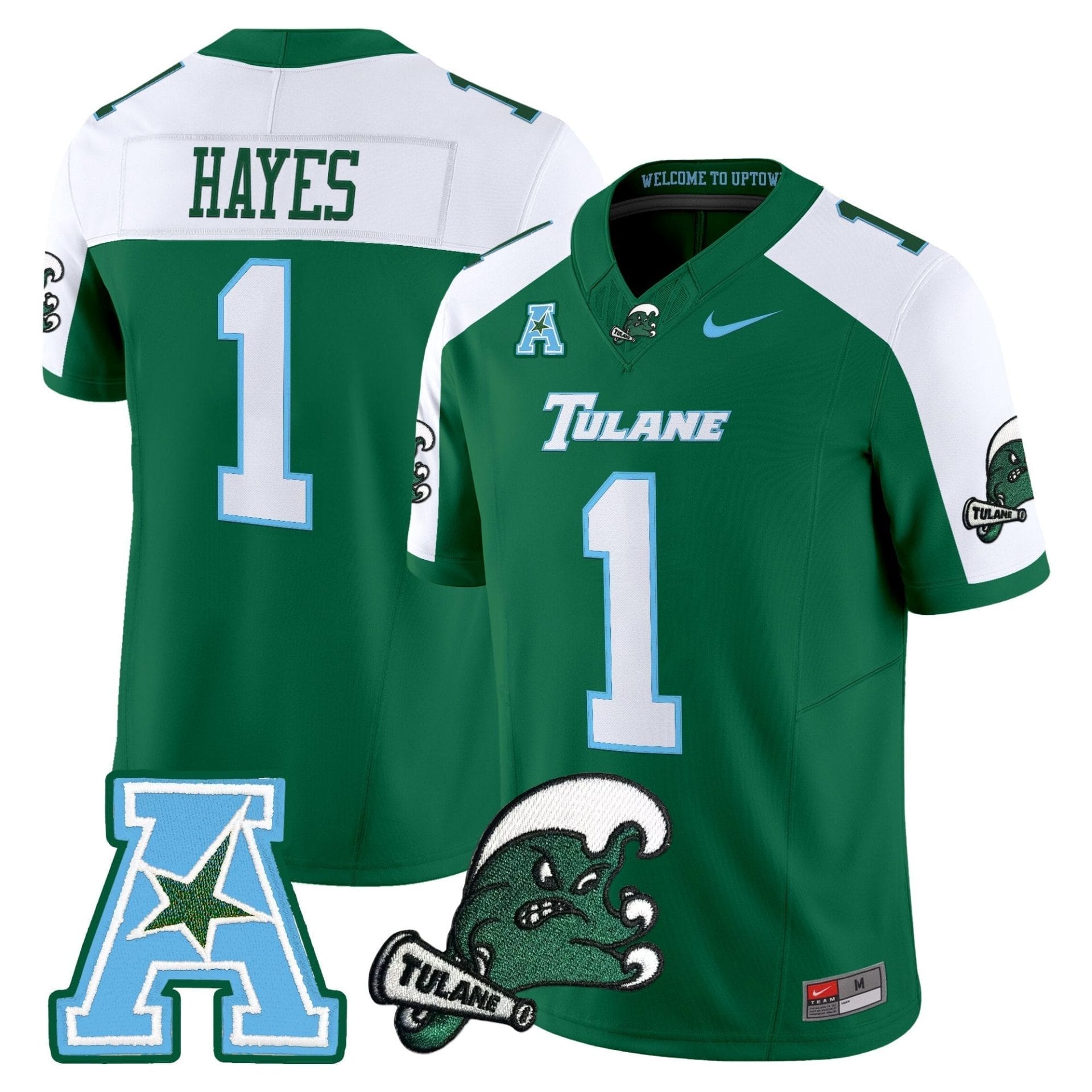 Tulane Green Wave 2025 Vapor Limited Jersey - All Stitched 4 Tulane Green Wave 2025 Vapor Limited Jersey - All Stitched - Image 4