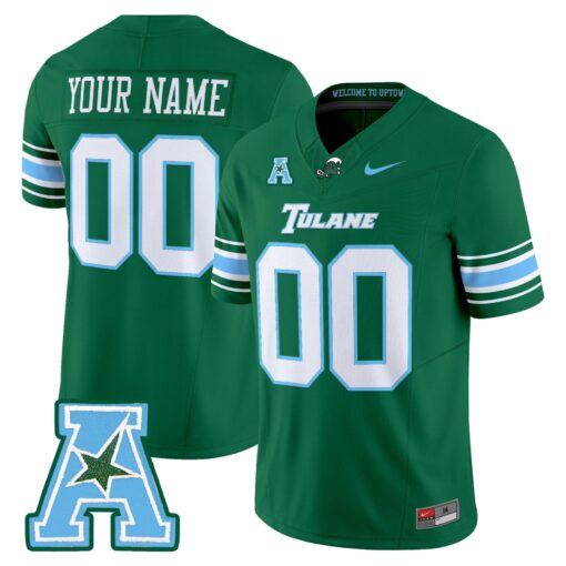 Tulane Green Wave 2025 Vapor Limited Custom Jersey - All Stitched - Image 3