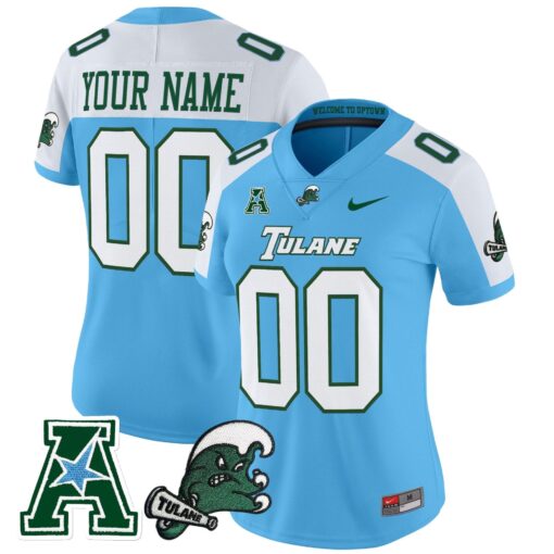 Tulane Green Wave 2025 Vapor Limited Custom Jersey - All Stitched - Image 7