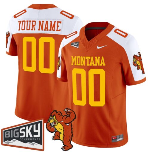 Montana Grizzlies 1995 Throwback Vapor Limited Custom Jersey - All Stitched - Image 3