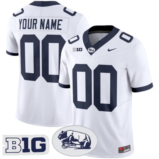 Penn State Nittany Lions Throwback Vapor Limited Custom Jersey - All Stitched - Image 2