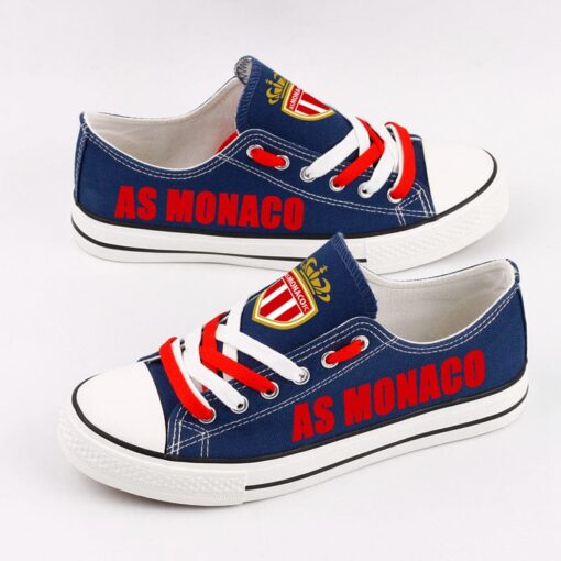 AS Monaco Low Top Canvas Sport Sneakers Shoes For Men Women Fans