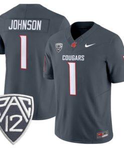 Angel Johnson Jersey #1 Washington State Cougars 2025 V2 Vapor Limited Stitched