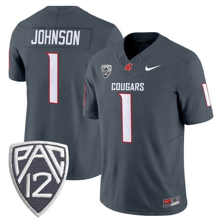 AngelJohnsonJersey 1WashingtonStateCougars2025V2VaporLimitedStitched