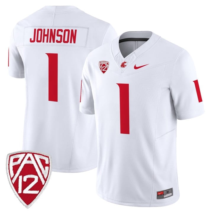 Angel Johnson Jersey #1 Washington State Cougars 2025 Vapor Limited Stitched - Image 5