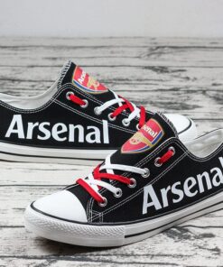Asenal Low Top Canvas Sport Sneakers Shoes For Men Women Fans