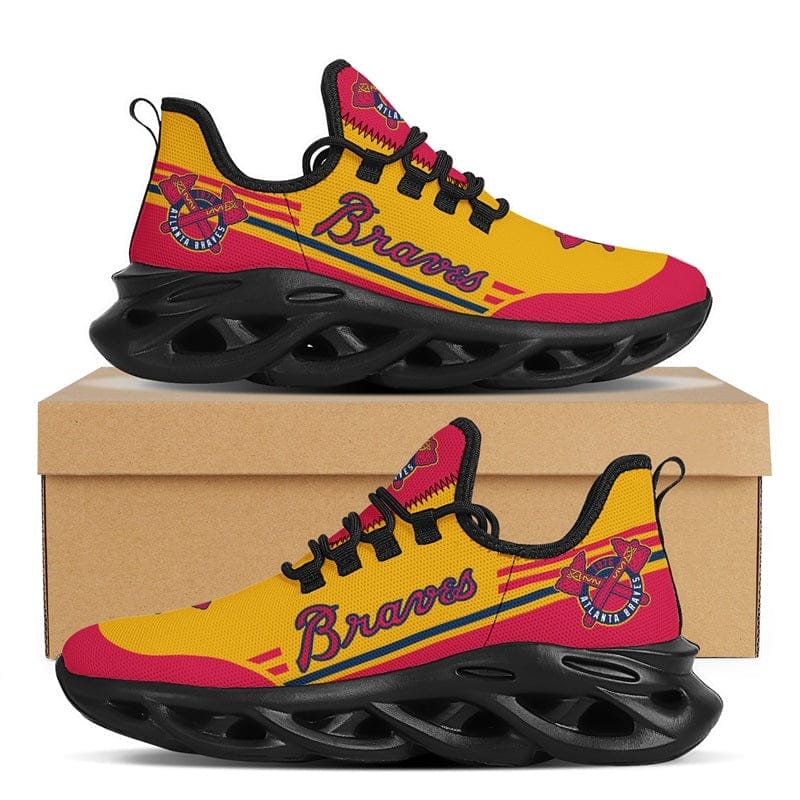 Atlanta Braves Max Soul Sneakers Shoes Elevate Your Every Step 1 Atlanta Braves Max Soul Sneakers Shoes Elevate Your Every Step