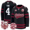 Austin Fink Jersey 4 Alabama Crimson 2025 26 20th Patch Stitched Black 146196d9 65e9 417d 907b c3662247e27a
