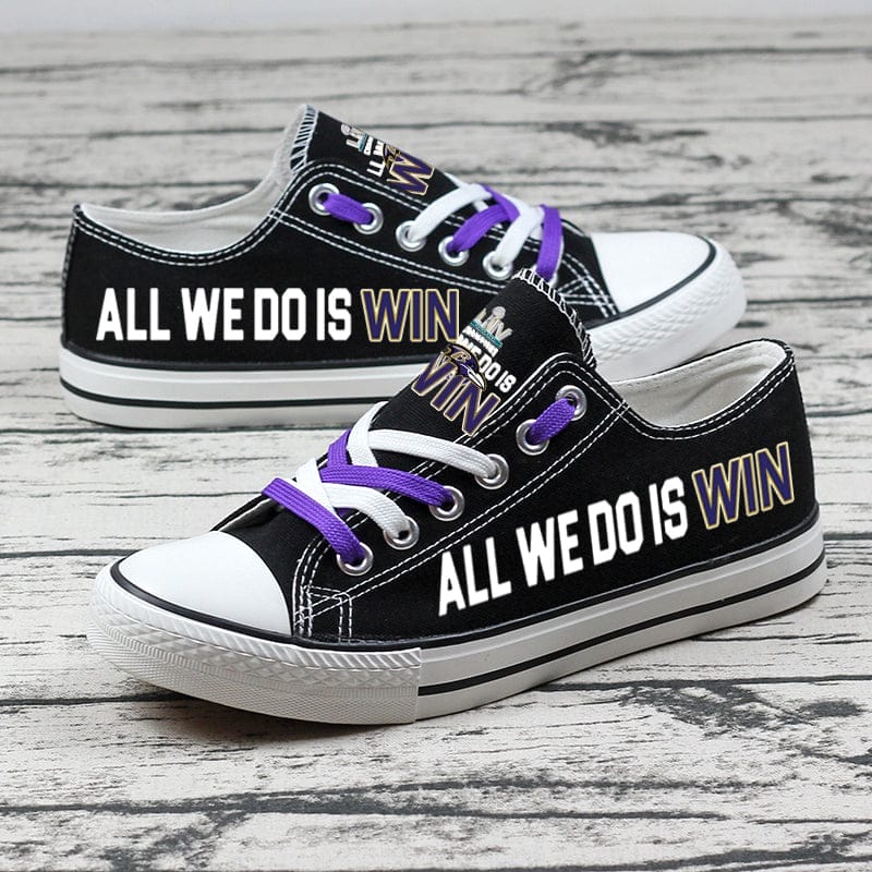 Baltimore Ravens Low Top Canvas Sport Sneakers Shoes For Men Women Fans 6 Baltimore Ravens Low Top Canvas Sport Sneakers Shoes For Men Women Fans - Image 6