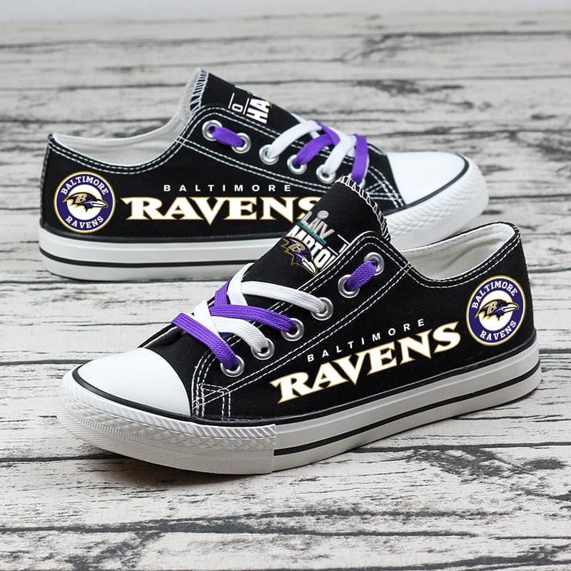 Baltimore Ravens Low Top Canvas Sport Sneakers Shoes For Men Women Fans 1 Baltimore Ravens Low Top Canvas Sport Sneakers Shoes For Men Women Fans