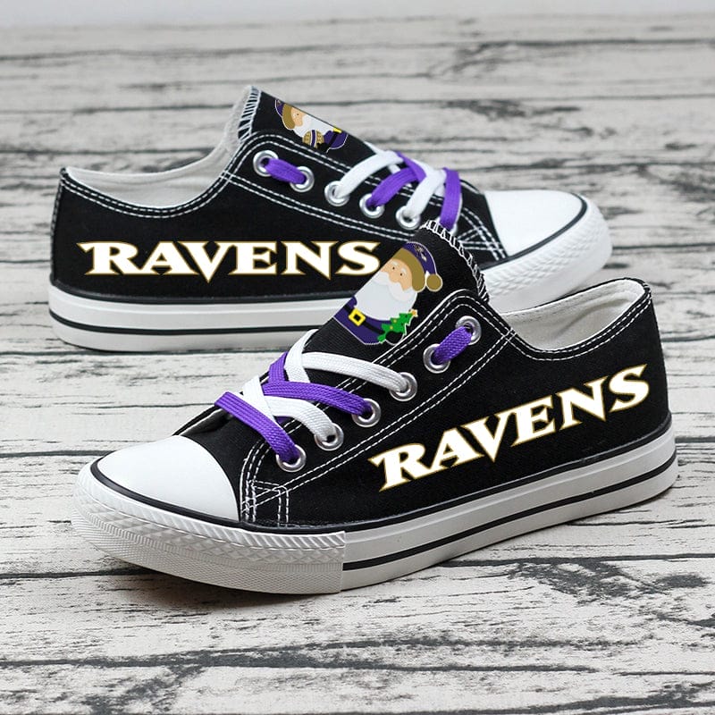 Baltimore Ravens Low Top Canvas Sport Sneakers Shoes For Men Women Fans 4 Baltimore Ravens Low Top Canvas Sport Sneakers Shoes For Men Women Fans - Image 4