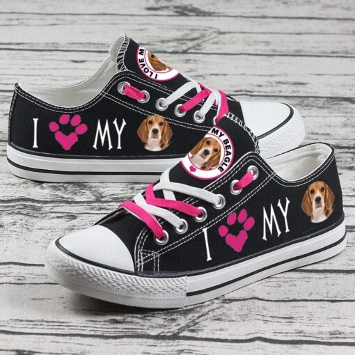 Beagle Canvas Sneakers Shoes For Men Women Fans - Image 2