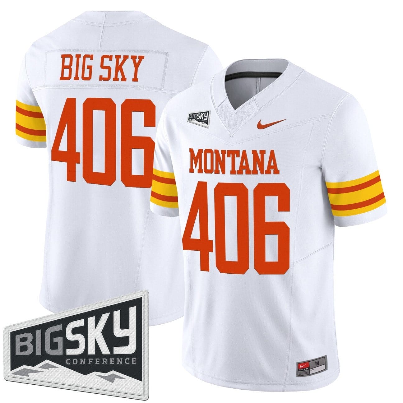 Big Sky Jersey #406 Montana Grizzlies 1995 Throwback Vapor Stitched - Image 3