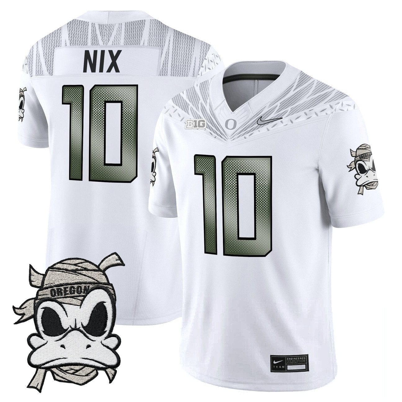 Bo Nix Jersey #10 Oregon Ducks 2025 Mummy Duck Vapor Limited Stitched - Image 2