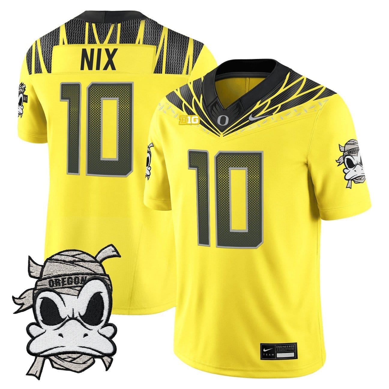 Bo Nix Jersey #10 Oregon Ducks 2025 Mummy Duck Vapor Limited Stitched - Image 4