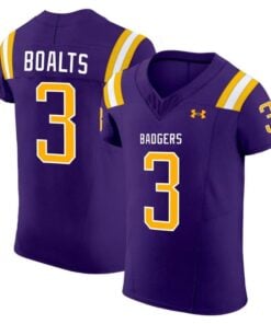 Boalts Jersey #3 Badgers Purple All Stitched