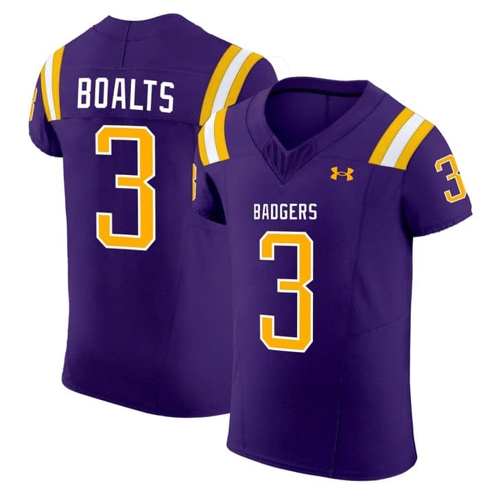 Boalts Jersey #3 Badgers Purple All Stitched 1 Boalts Jersey #3 Badgers Purple All Stitched
