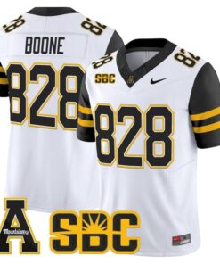Boone Jersey 828 App State Mountaineers 2025 Vapor Limited Stitched White